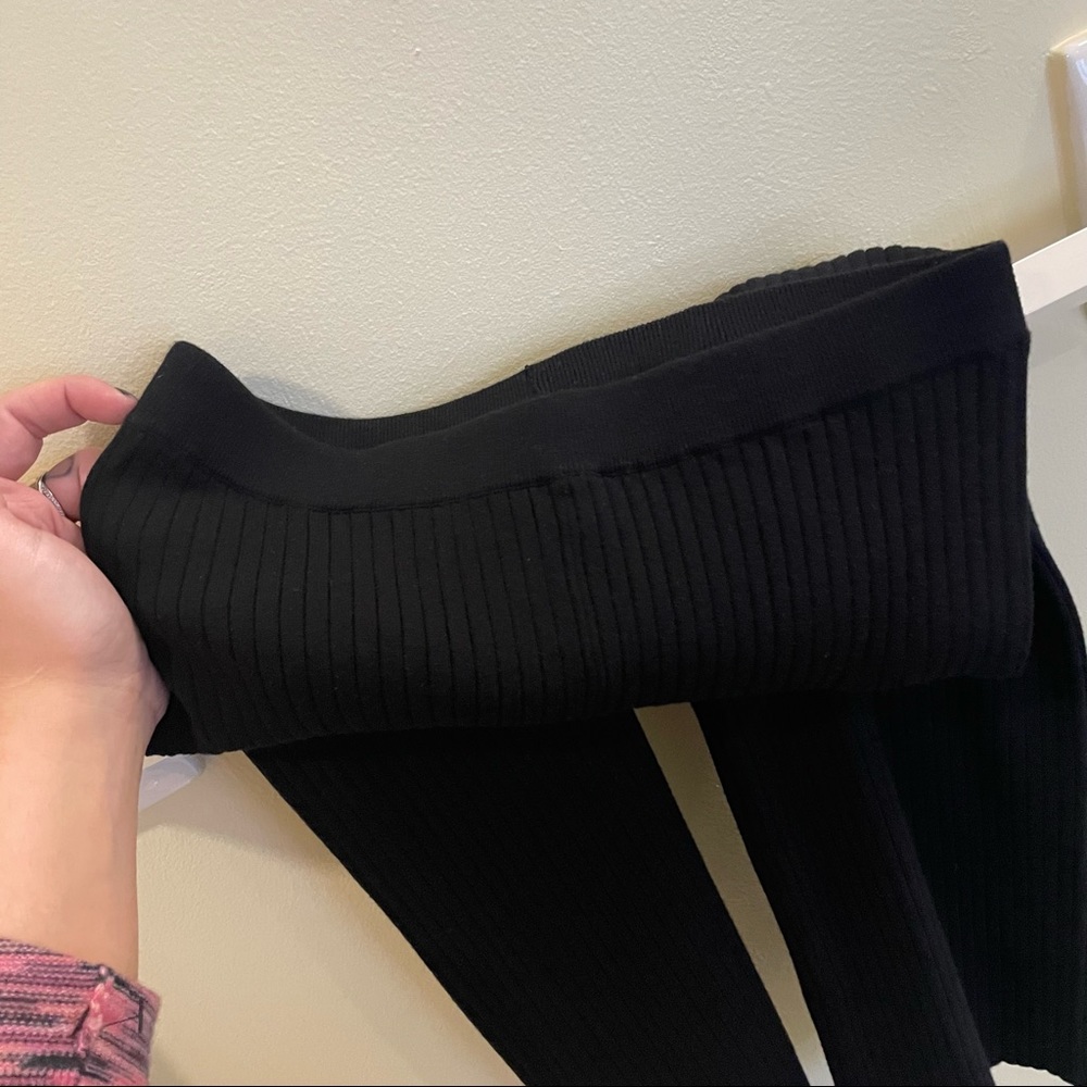 H&M Straight-Leg Ribbed Knit Pants - Picture 10 of 14